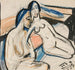 To kvinder sidder i et studie - Ernst Ludwig Kirchner — visning af kunstværket