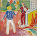To kvinder ved trappen til verandaen - Edvard Munch — visning af kunstværket