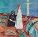To kvinder ved kysten - Edvard Munch — visning af kunstværket