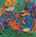 To piger leger med katte - Ernst Ludwig Kirchner — visning af kunstværket
