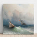 Reproduktion af maleriet To skibe til søs - Ivan Konstantinovich Aivazovsky