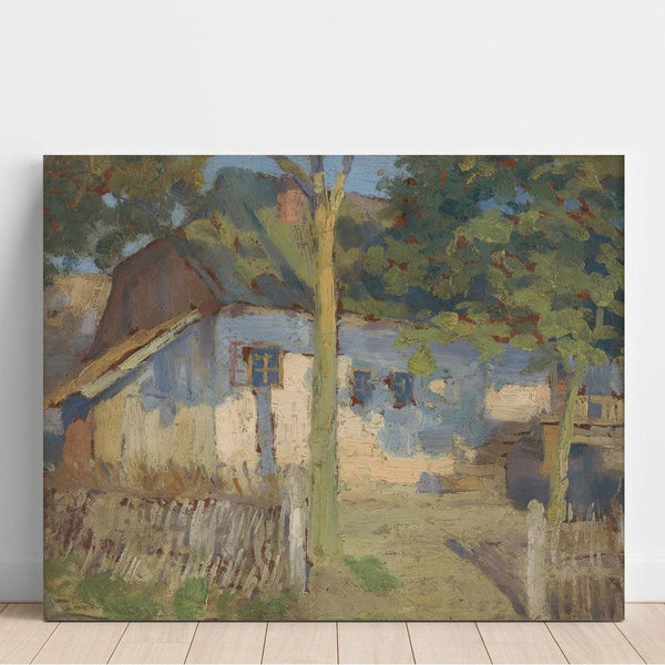 Reproduktion af maleriet Devant la maison - Ľudovít Čordák