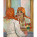 Reproduktion af maleriet Henri Lebasque - Maleri "Devant le Miroir à l'Île-d'Yeu"