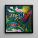 Die Klosterser Berge - Ernst Ludwig Kirchner — indrammet kunstværk på væggen