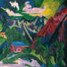 Die Klosterser Berge - Ernst Ludwig Kirchner — visning af kunstværket