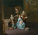 Diederik Baron van Leyden van Vlaardingen 1695-1764, Bourgmestre de Leyde med sin kone Sophia Dina de Rovere og deres sønner Pieter Jan og Adriaan Pompejus - Willem van Mieris — visning af kunstværket