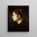 Tête de fille - Diego Velázquez — indrammet kunstværk på væggen