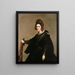 Portrait af en dame - Diego Velázquez — indrammet kunstværk på væggen