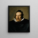Portrait af en mand - Diego Velázquez — indrammet kunstværk på væggen