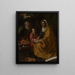 L'Éducation de la Vierge - Diego Velázquez — indrammet kunstværk på væggen