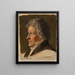 Portrait af Thorvaldsen - Dietrich Wilhelm Lindau — indrammet kunstværk på væggen