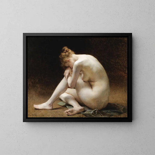 L'esclave - Diogène Maillart — indrammet kunstværk på væggen