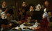 Compagnie à table - Dirck Barendsz — visning af kunstværket
