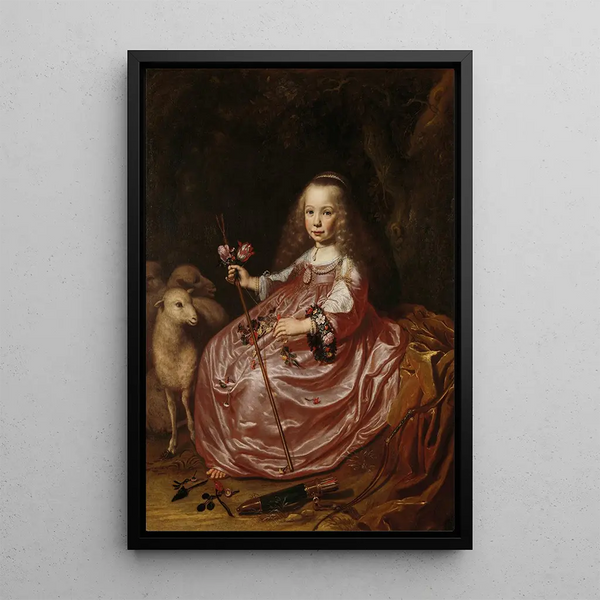 Reproduktion af maleriet Portrait af Clara Alewijn - Dirck Dircksz van Santvoort