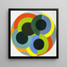 Disques - Robert Delaunay — indrammet kunstværk på væggen