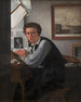 Portrait af kobbergravøren Carl Edvard Sonne - Ditlev Blunck — visning af kunstværket