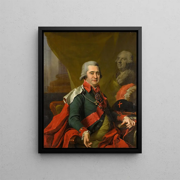 Portrait af greve Ilya Andreevich Bezborodko - Dmitry Levitsky — indrammet kunstværk på væggen