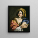 En Sibylle - Domenichino — indrammet kunstværk på væggen