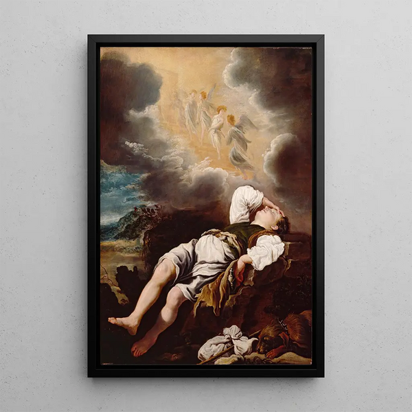 Reproduktion af maleriet Le rêve de Jacob - Domenico Fetti