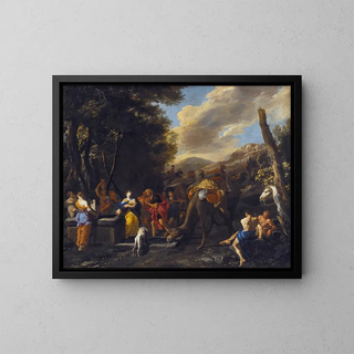 Domenico Gargiulo - Rebecca and Eliezer at the Well.webp