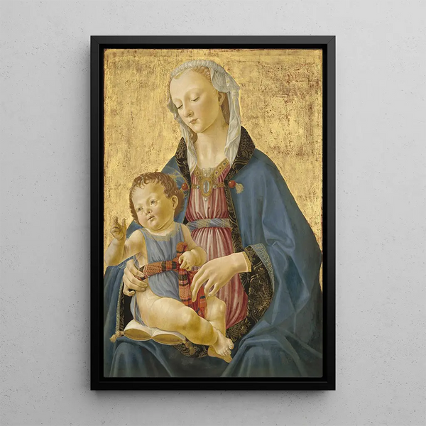 Reproduktion af maleriet Madone og Barn - Domenico Ghirlandaio