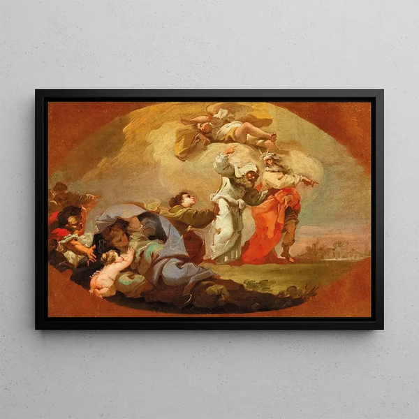 Domenico Pedrini - Moses and Aaron guide the Israelites out of Egypt.webp