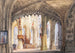 Vue dans la nef d'une cathédrale gothique - Domenico Quaglio le Jeune — visning af kunstværket