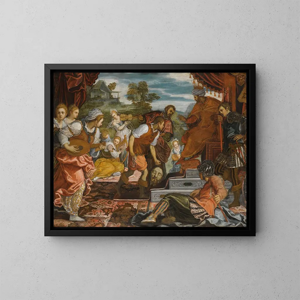Le Triomphe de David - Domenico Tintoretto — indrammet kunstværk på væggen