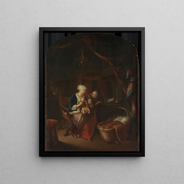 Domenicus van Tol - A Mother giving her Child the Breast.webp