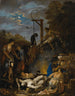 Le sabbat des sorcières au clair de lune - Domenicus van Wijnen — visning af kunstværket