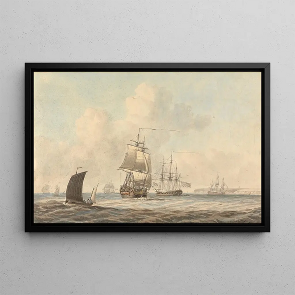 Dominic Serres - Warships Passing in the Channel.webp