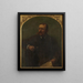 Laurence Hutton 1843-1904 - Dora Wheeler Keith — indrammet kunstværk på væggen