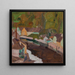 Dorf am Fluss II - Egon Schiele — indrammet kunstværk på væggen