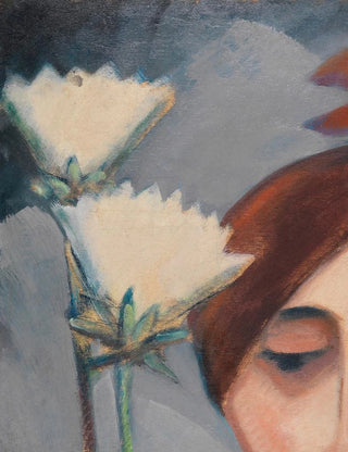 Dorothea MaetzelJohannsen - Blten und weiblicher Kopf.webp