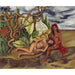 Reproduktion af maleriet Dos Desnudos en el Bosque (La Tierra Misma) - Frida Kahlo