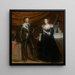 dobbeltportræt af Frederik Hendrik 1584-1647 og Amalia de Solms-Braunfels 1602-1675 - Gérard van Honthorst — indrammet kunstværk på væggen
