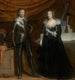 dobbeltportræt af Frederik Hendrik 1584-1647 og Amalia de Solms-Braunfels 1602-1675 - Gérard van Honthorst — visning af kunstværket