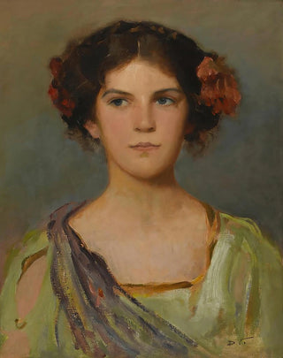 Douglas Volk - Portrait Of The Artists Daughter.webp