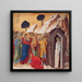 La opstandelse af Lazare - Duccio di Buoninsegna — indrammet kunstværk på væggen