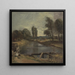 Ecluse de Flatford - John Constable — indrammet kunstværk på væggen