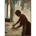Reproduktion af maleriet En kvinde stryger - Edgar Degas