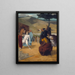 Alexandre og Bucephalus - Edgar Degas — indrammet kunstværk på væggen