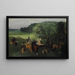 På Hippodromen - Edgar Degas — indrammet kunstværk på væggen