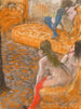 Ventende kunde - Edgar Degas — visning af kunstværket