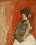 Balletdanser med krydsede arme - Edgar Degas — visning af kunstværket
