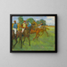 Avant la course - Edgar Degas — indrammet kunstværk på væggen