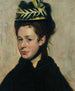 Buste af kvinde med fjerhat - Edgar Degas — visning af kunstværket