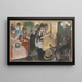 Café-Concert - Edgar Degas — indrammet kunstværk på væggen