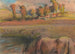 heste ved damkanten - Edgar Degas — visning af kunstværket