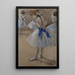 Danseuse - Edgar Degas — indrammet kunstværk på væggen